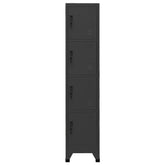 Locker Cabinet Anthracite 15x17.7x70.9 Steel